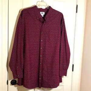 HB long sleeve button down shirt 3XLT